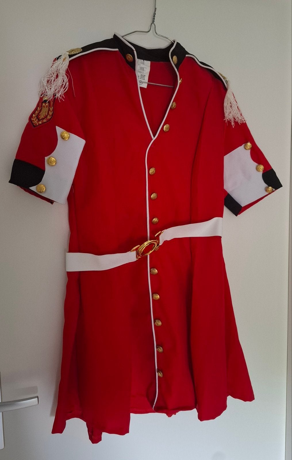 royal guard jurk mt m, Maat 38/40 (M), Carnaval, Verzenden, Zo goed als nieuw