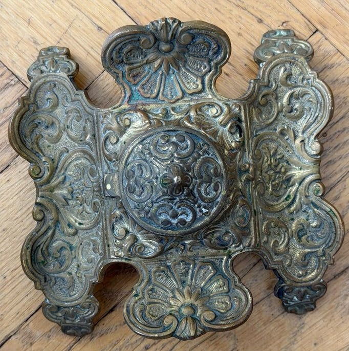 Prachtige Art Nouveau inktpothouder Déposé & DL nr. 45, Antiek en Kunst, Verzenden