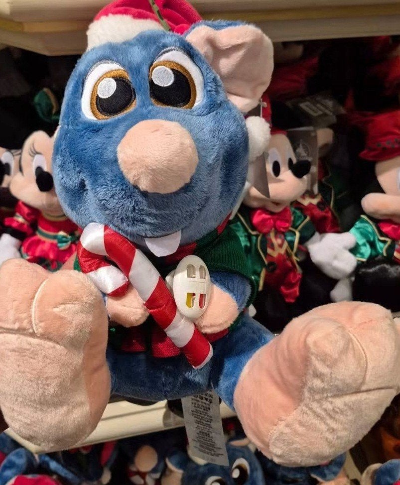 Disneyland Parijs Ratatouille kerst bigfeet pluche, Ophalen of Verzenden, Overige figuren, Nieuw, Knuffel