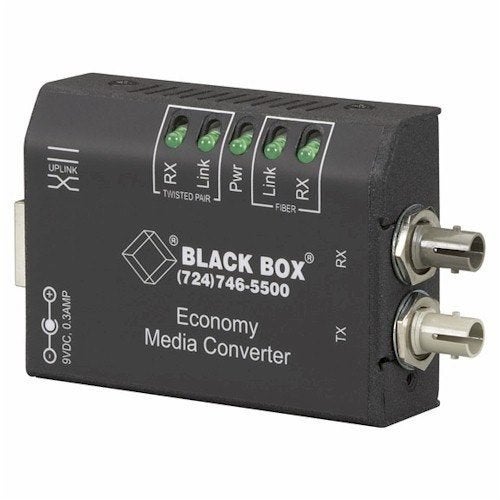 Black Box LE1505A Crossover Fiber Media Converter Duplex Mul, Verzenden, Gebruikt
