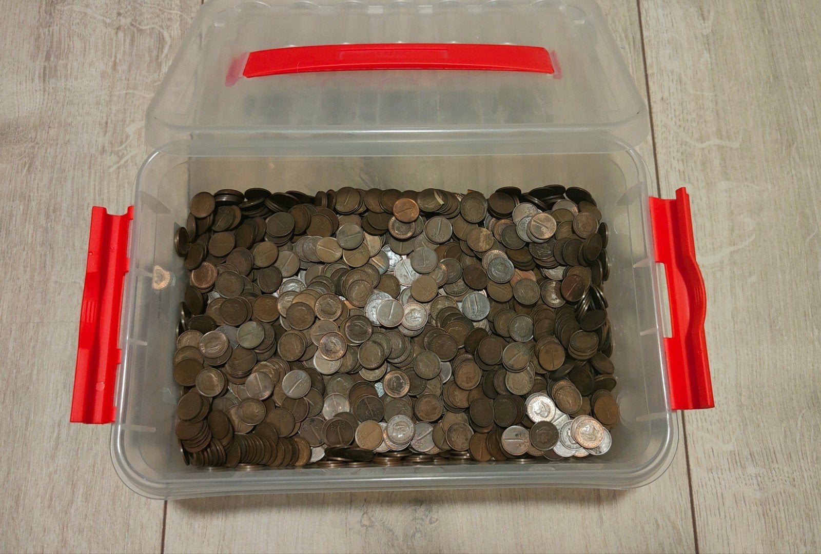Ruim 7,5 kilo Juliana centen 1948 - 1980, Ophalen, Koningin Juliana, 1 cent, Losse munt