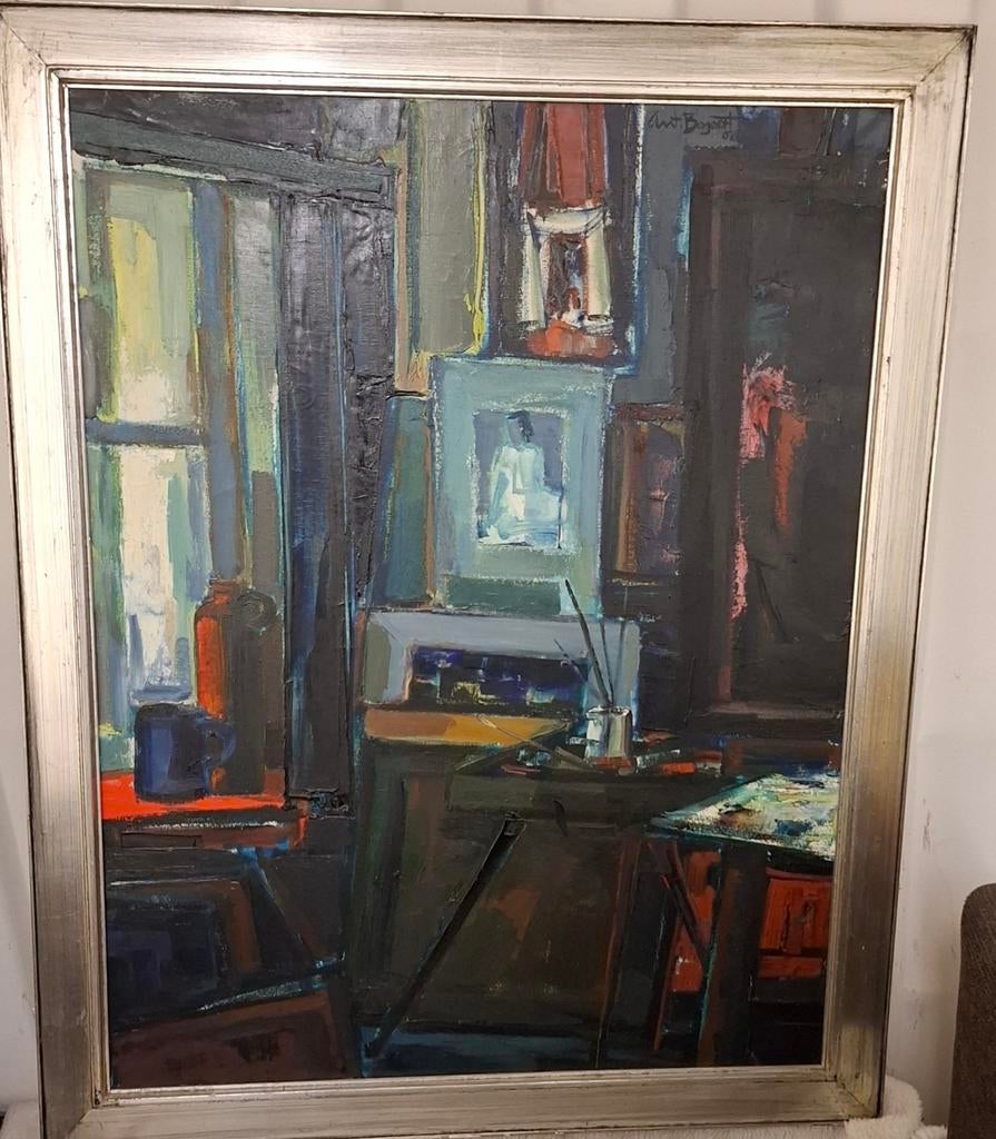 Antoon Bogaert 1968 "Hoek atelier", Ophalen of Verzenden