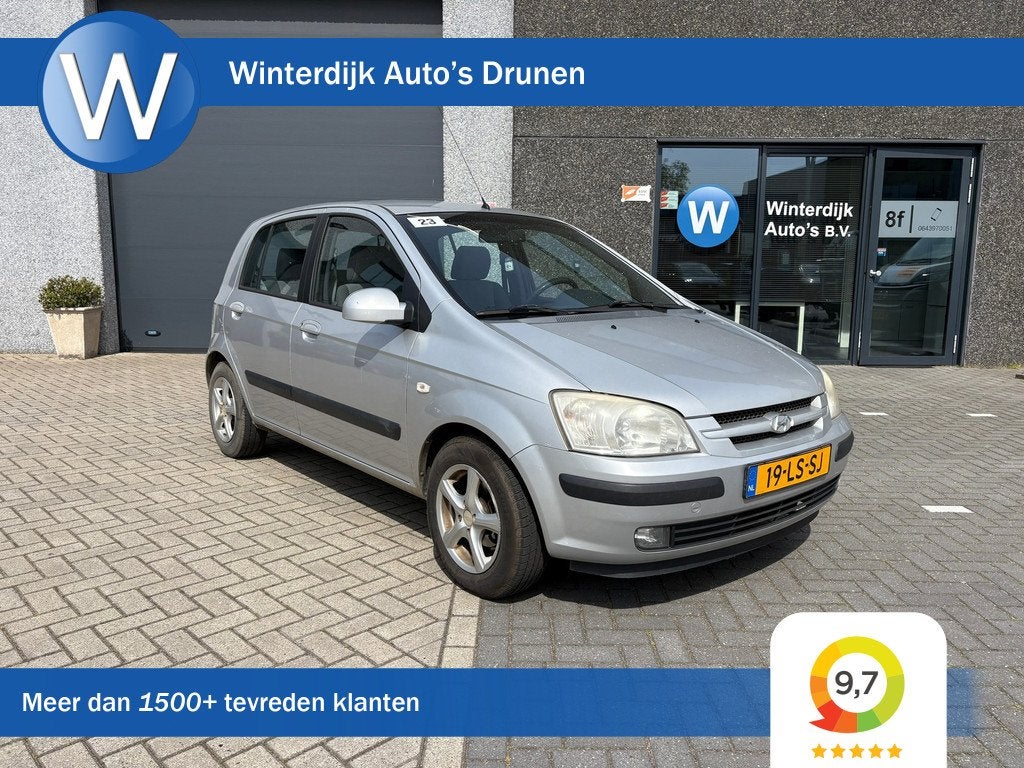 Hyundai Getz 1.3i GLS Automaat / 5Deuren / Airco ijskoud, 450 kg, 4 cilinders, 82 pk, Origineel Nederlands
