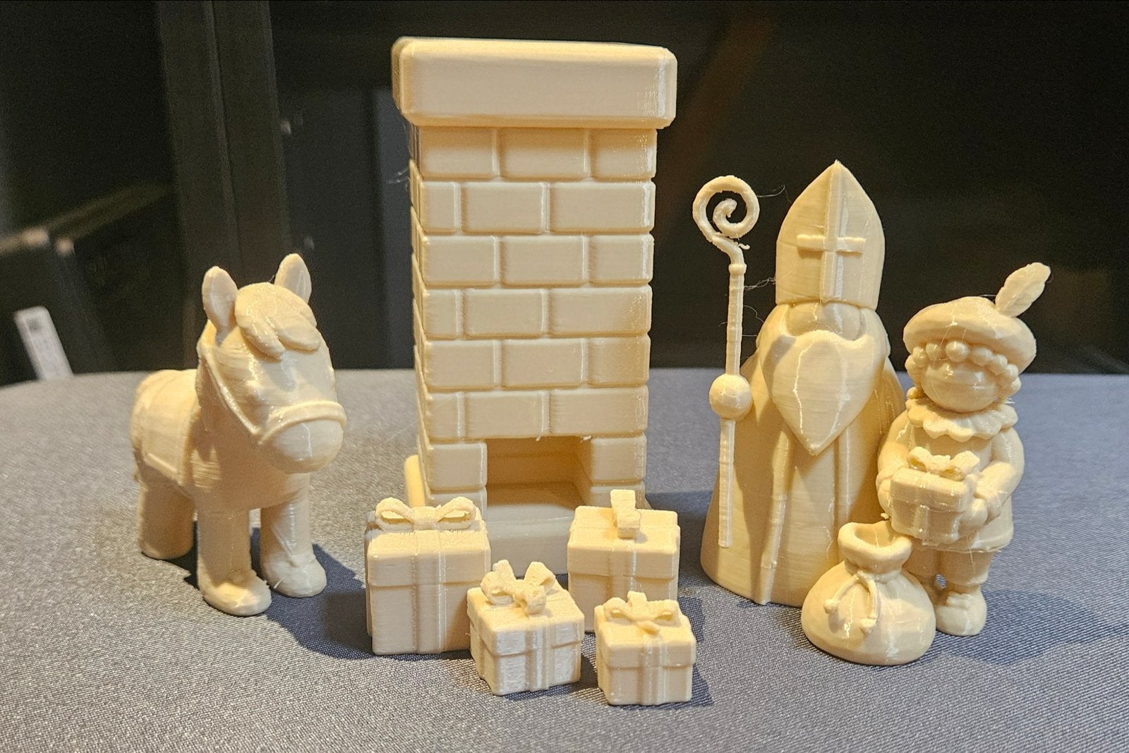 Sinterklaas set met schoorsteen 3d print, Ophalen of Verzenden, Nieuw