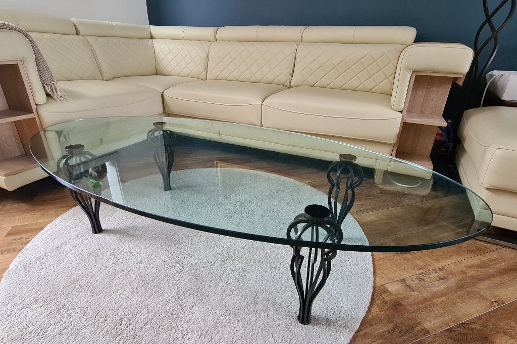Design salontafel van Maroeska Metz, Huis en Inrichting, Tafels | Salontafels, Ophalen, Gebruikt, 100 tot 150 cm, 50 tot 100 cm