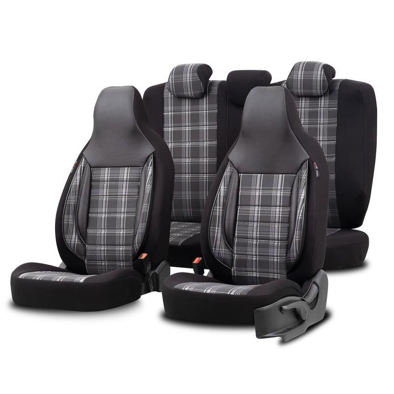 otoM Universele 'CityBug' Stoelhoezenset Zwart/Grijs/Wit, Auto diversen, Auto-accessoires, Nieuw, Ophalen of Verzenden