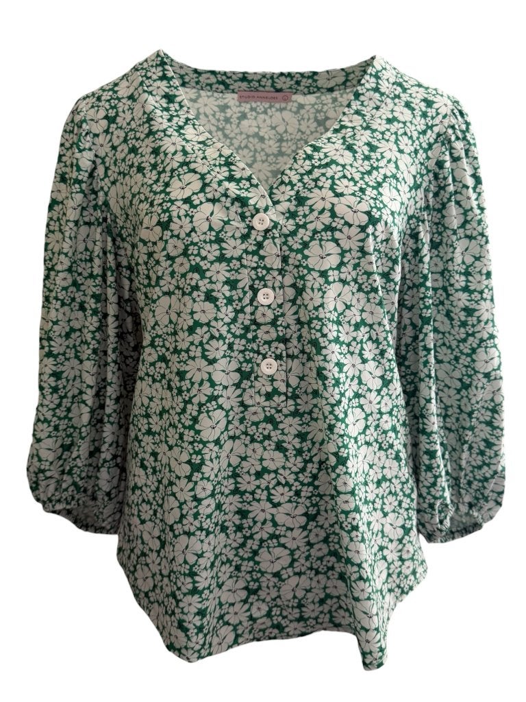 Studio Anneloes blouse L, Kleding | Dames, Blouses en Tunieken, Zo goed als nieuw, Maat 38/40 (M), Groen, Ophalen of Verzenden