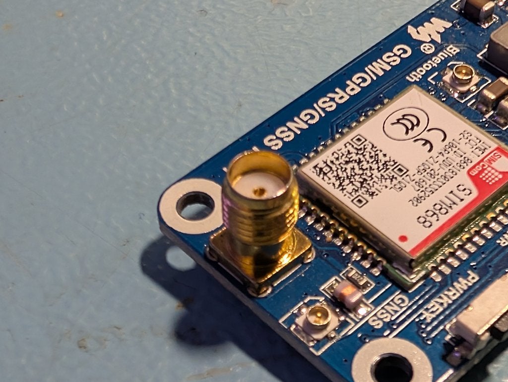 Waveshare GSM/GPRS/GNSS/Bluetooth HAT Raspberry Pi, Ophalen of Verzenden, Gebruikt