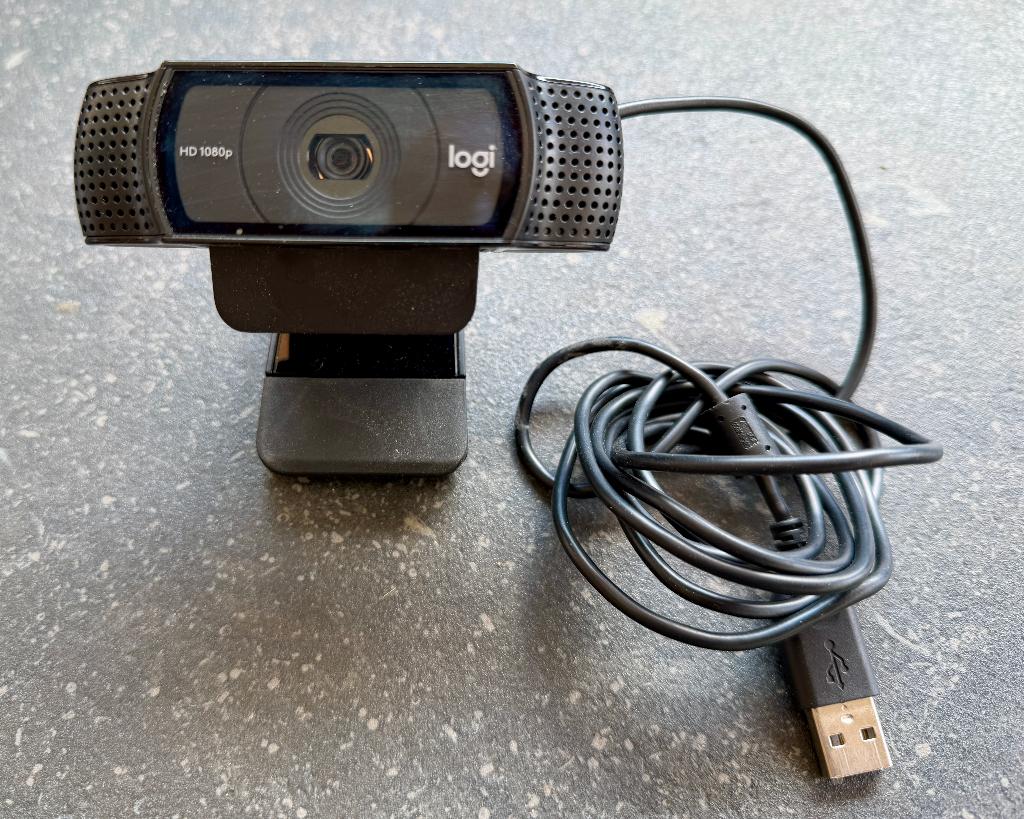 Logitech C920 HD pro webcam, Computers en Software, Webcams, Ophalen, Zoomfunctie, Zo goed als nieuw, Windows