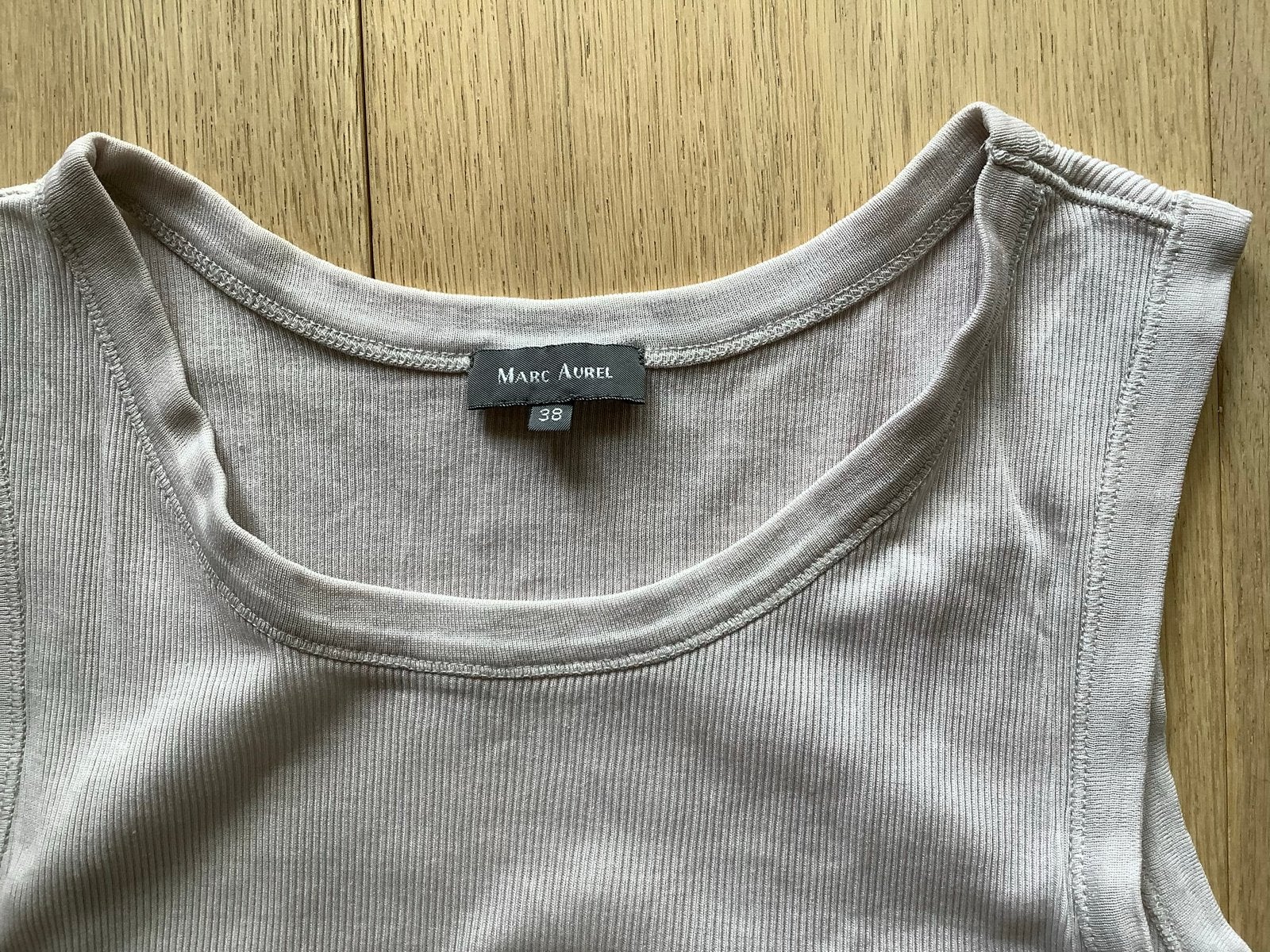 Marc Aurel Grijze Tanktop Maat 38, Maat 38/40 (M), Ophalen of Verzenden, Zonder mouw, Grijs