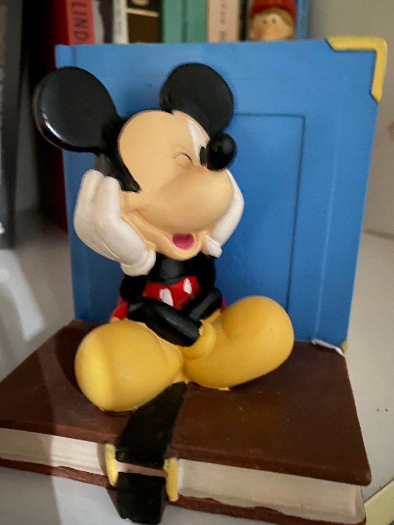 9). Mickey en Miny mouse boekensteunen, Ophalen, Mickey Mouse, Zo goed als nieuw, Overige typen