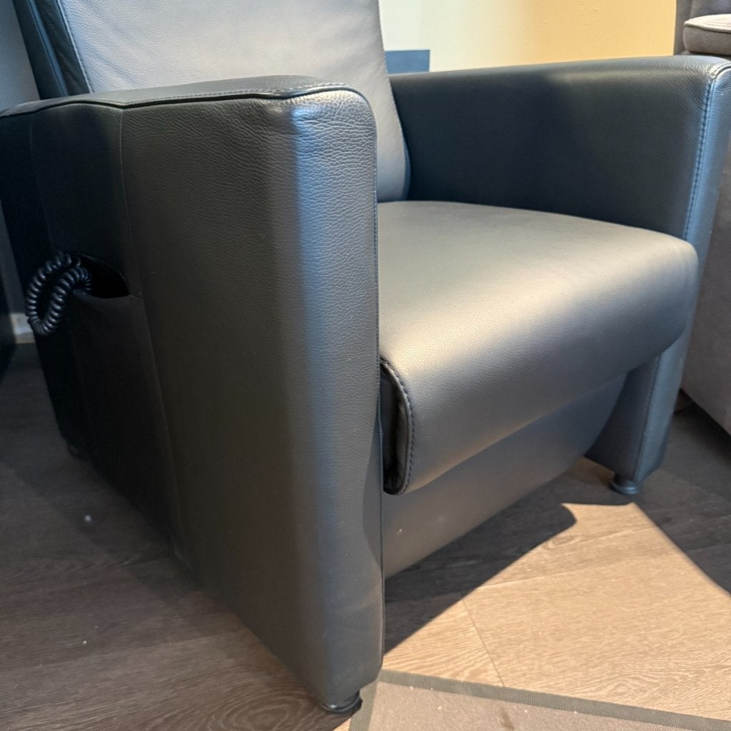 Sta-op relaxfauteuil Connie - Leder Zwart - Weber, Huis en Inrichting, Niet ingevuld, Niet ingevuld, Niet ingevuld