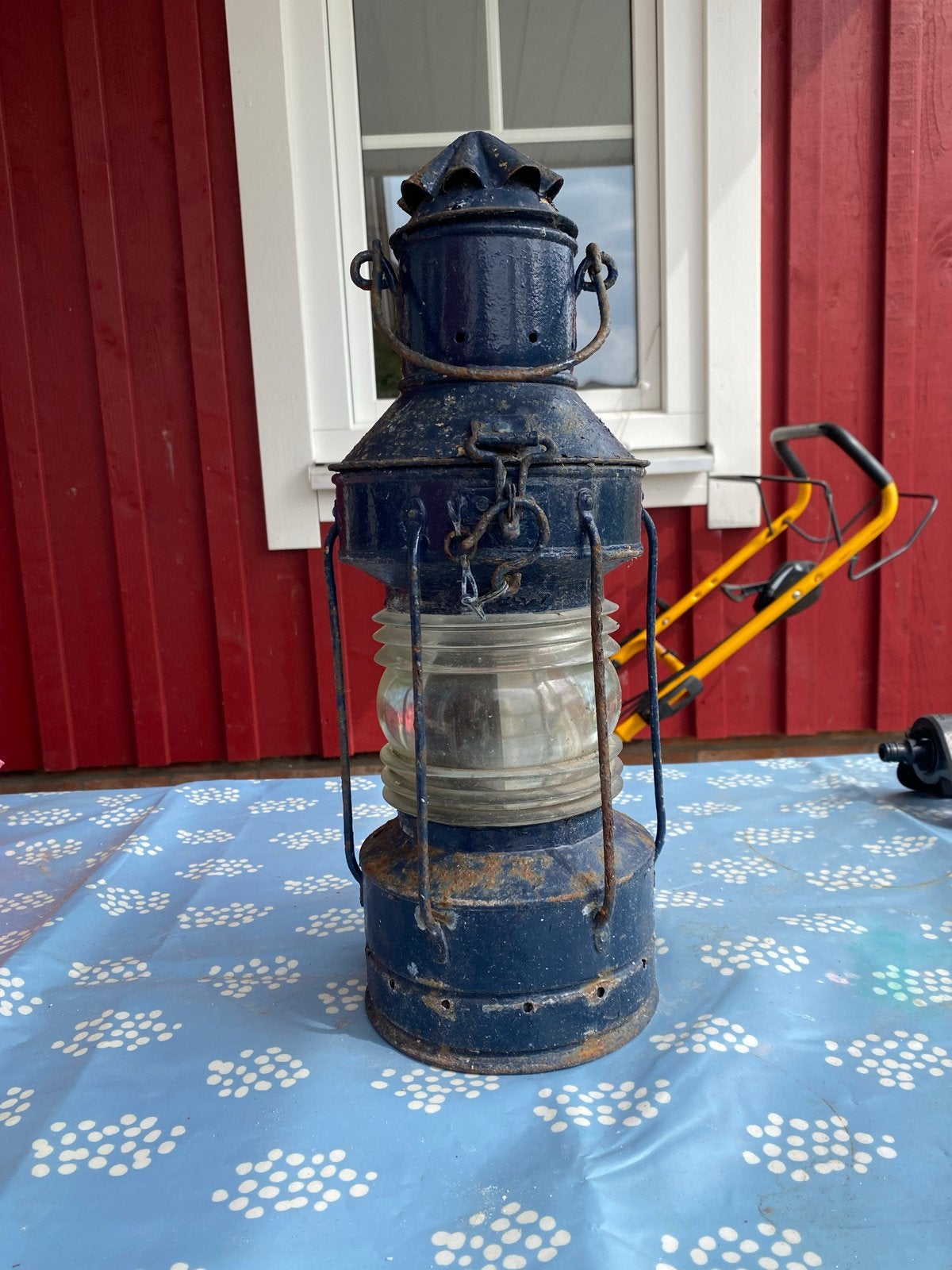 Antieke scheepslantaarn - Maritieme decoratie, Antiek en Kunst, Antiek | Lampen, Ophalen