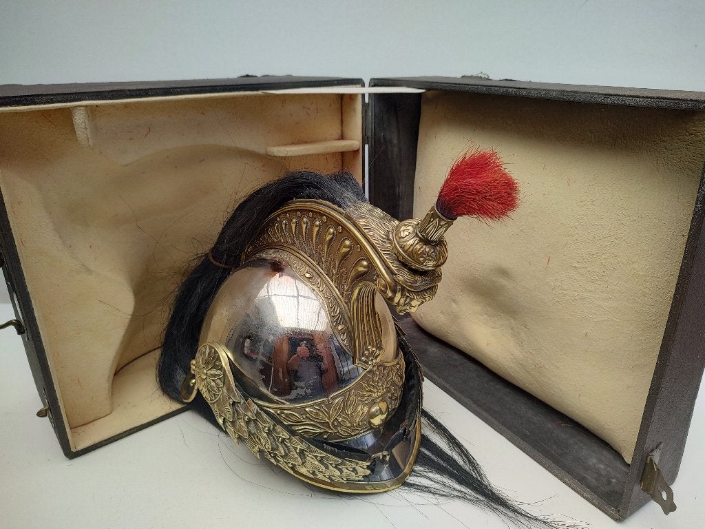 Helm # 55 - Frankrijk - Kurassier Officier in doos, Verzenden, Landmacht, Overige gebieden, Helm of Baret
