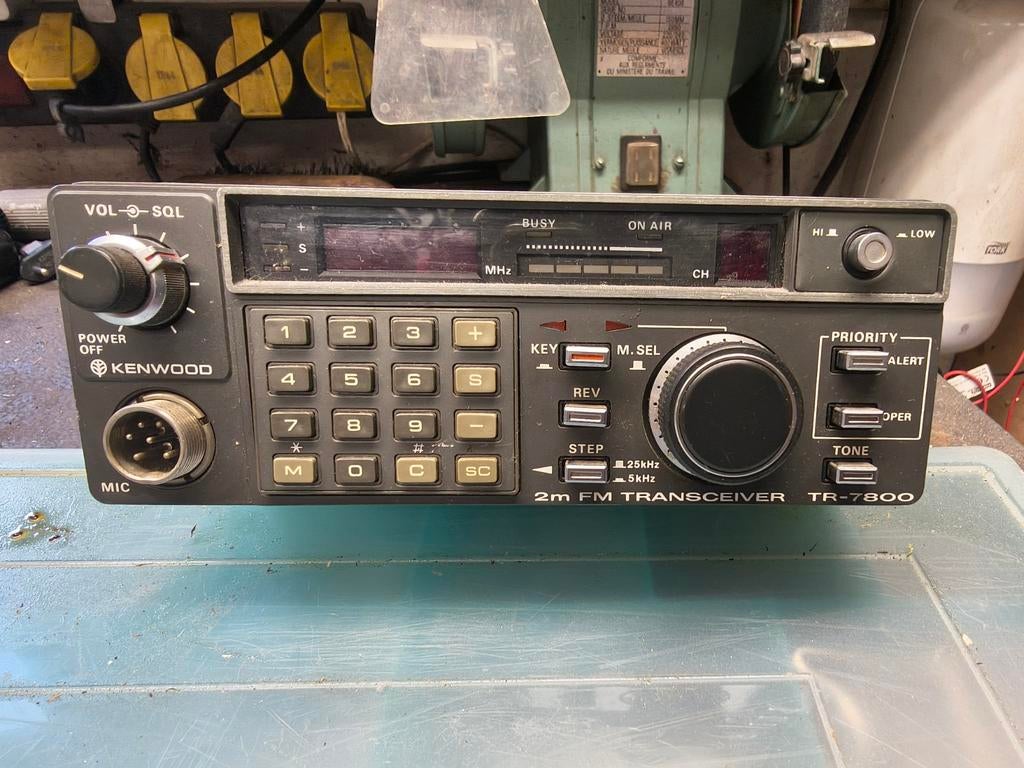 Kenwood TR-7800 2m FM Transceiver - Vintage Ham Radio, Ophalen of Verzenden, Gebruikt, Zender en Ontvanger