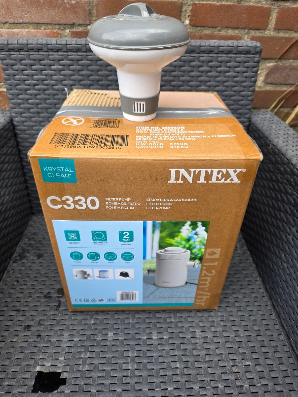 Intex zwembad groot, 200 tot 300 cm, 80 tot 120 cm, Vierkant, Ophalen of Verzenden