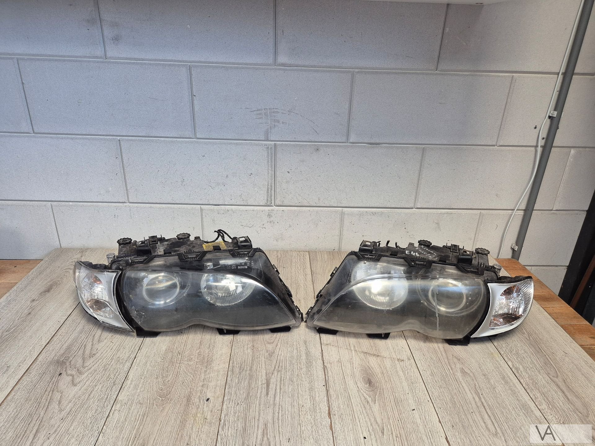 Koplamp set XENON voor BMW 3 serie E46 facelift 2001 - 2005, Gebruikt, -, -, Ophalen of Verzenden