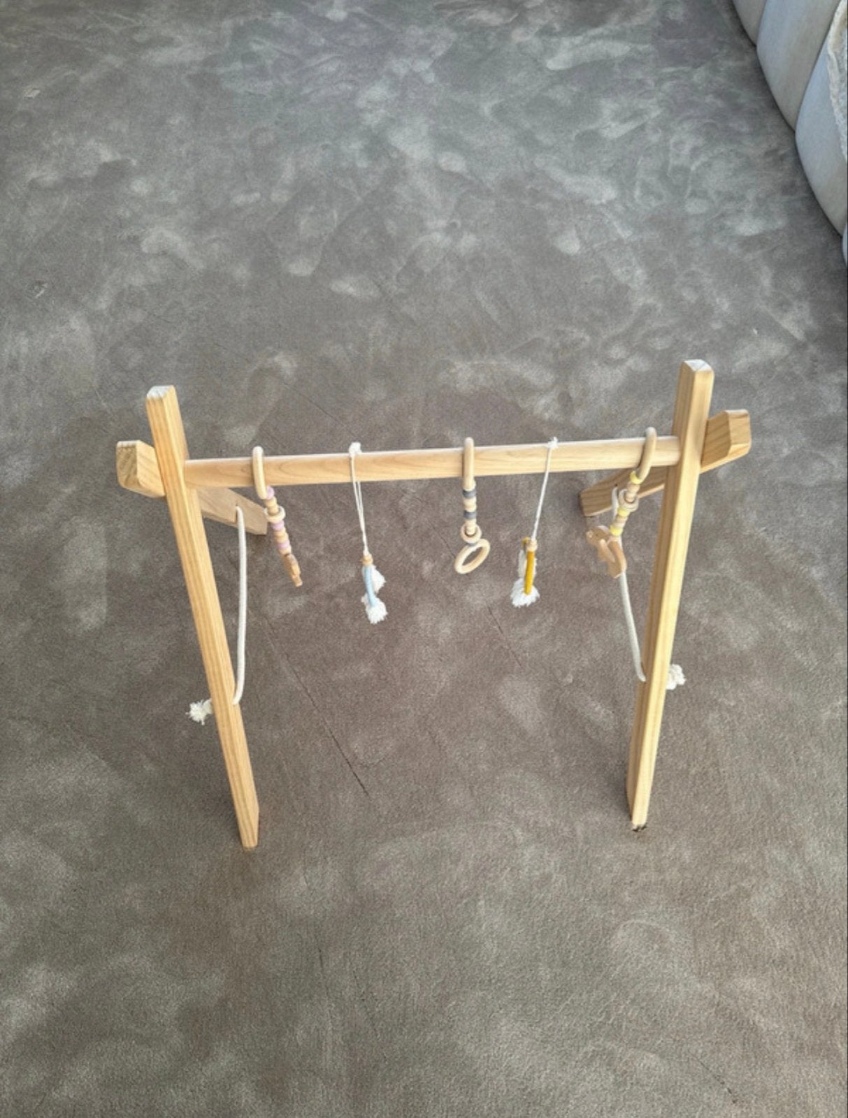 Houten Babygym met Speeltjes - Zo goed als nieuw, Ophalen of Verzenden, Zo goed als nieuw, Babygym
