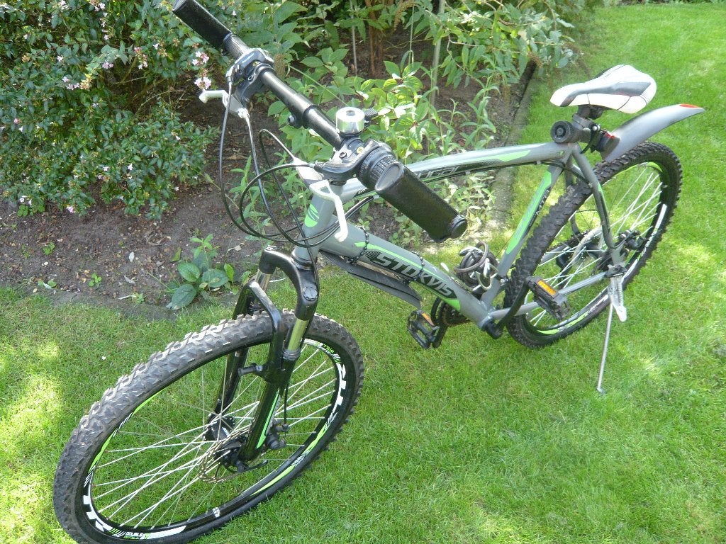 mooie stoere 26"53cm stokvis cougar geveerd 3x7versn, schijf, Fietsen en Brommers, Versnellingen, Schijfrem, 53 tot 57 cm, Ophalen