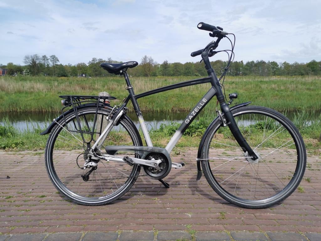 Gazelle Chamonix T27 Heren 57 en Dames 57, 28 inch, Gebruikt, Velgrem, Ophalen of Verzenden