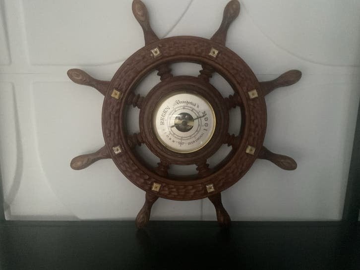 Decoratieve Barometer in Stuurwiel Vorm, Verzenden