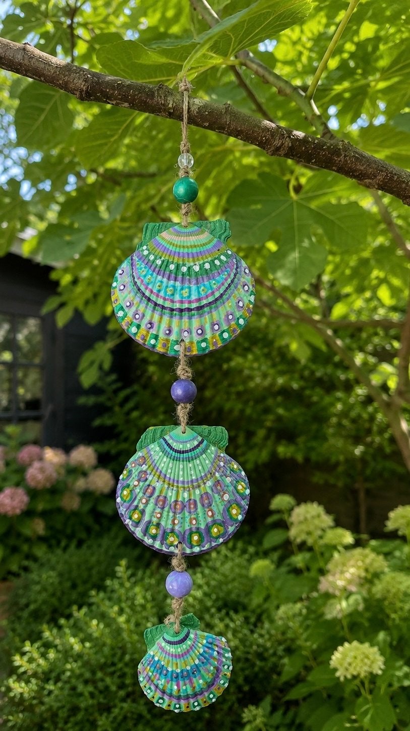 Handgemaakte Schelpenhanger, Meerkleurig, Boho, Nieuw, Ophalen of Verzenden