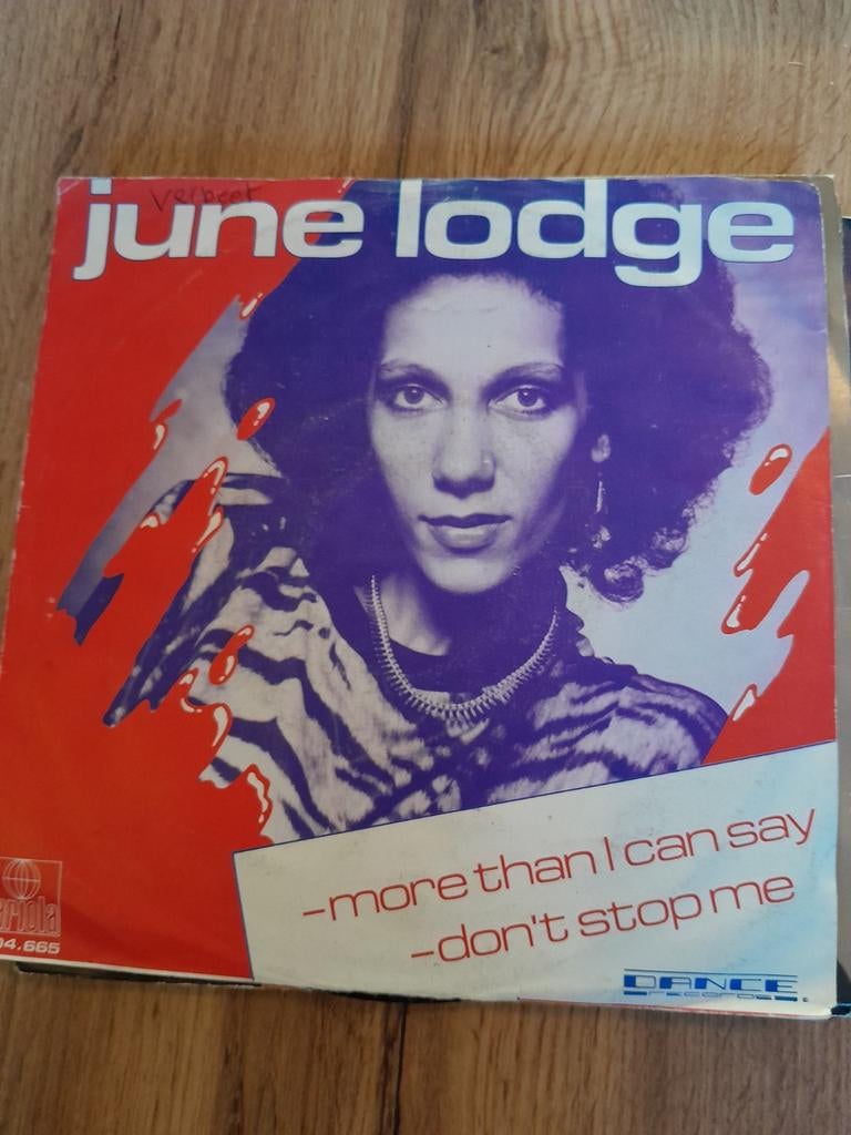 June lodge 7 inch more than l can say, Cd's en Dvd's, Vinyl Singles, Ophalen of Verzenden, Zo goed als nieuw, Pop