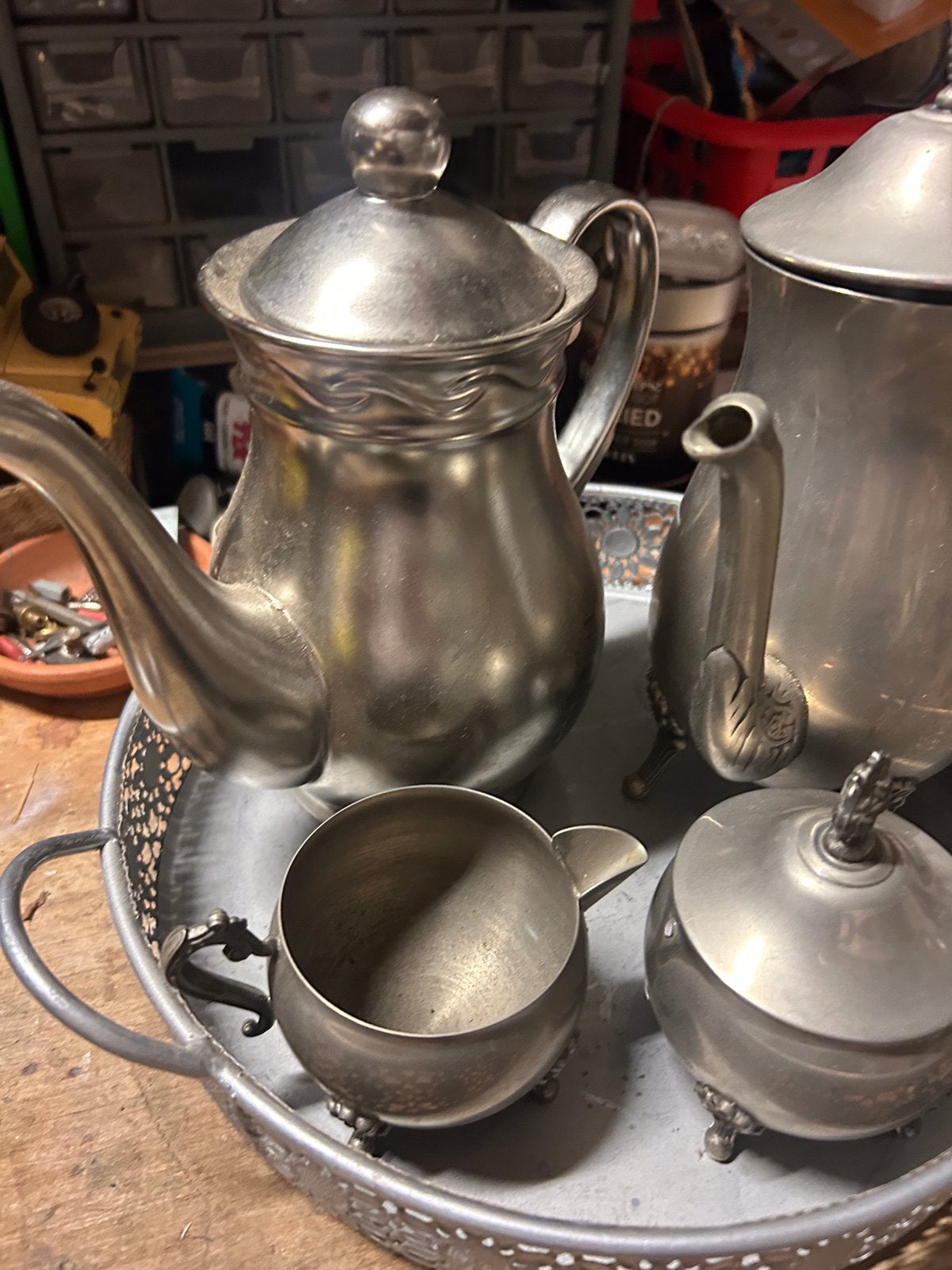 Tinnen spulletjes, Antiek en Kunst, Antiek | Tin, Ophalen