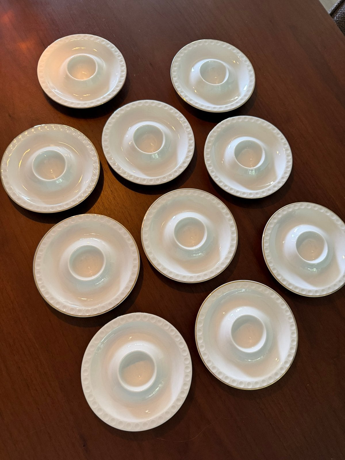 10 vintage Arzberg Cannelee  eierdopjes, Ophalen of Verzenden
