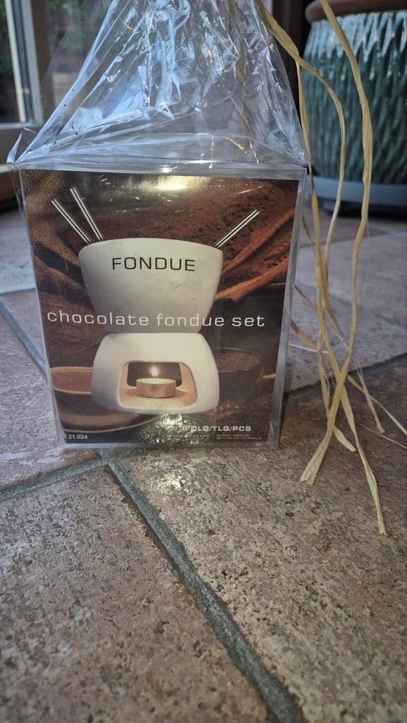 Chocolade fondueset, Ophalen of Verzenden, Nieuw, Waxinelicht, Fondueset