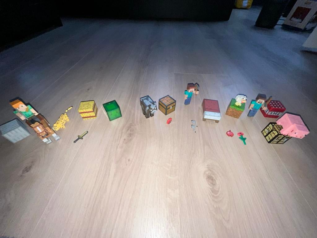 Diverse Minecraft poppetjes (actionfigures), Ophalen of Verzenden, Zo goed als nieuw, Jongen of Meisje