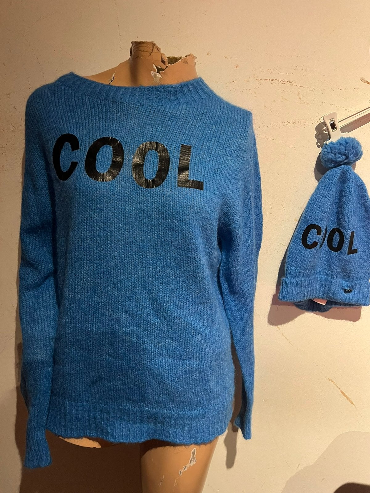 TWINSET trui & muts maat S origineel zgan, Twinset, G, Blauw, G