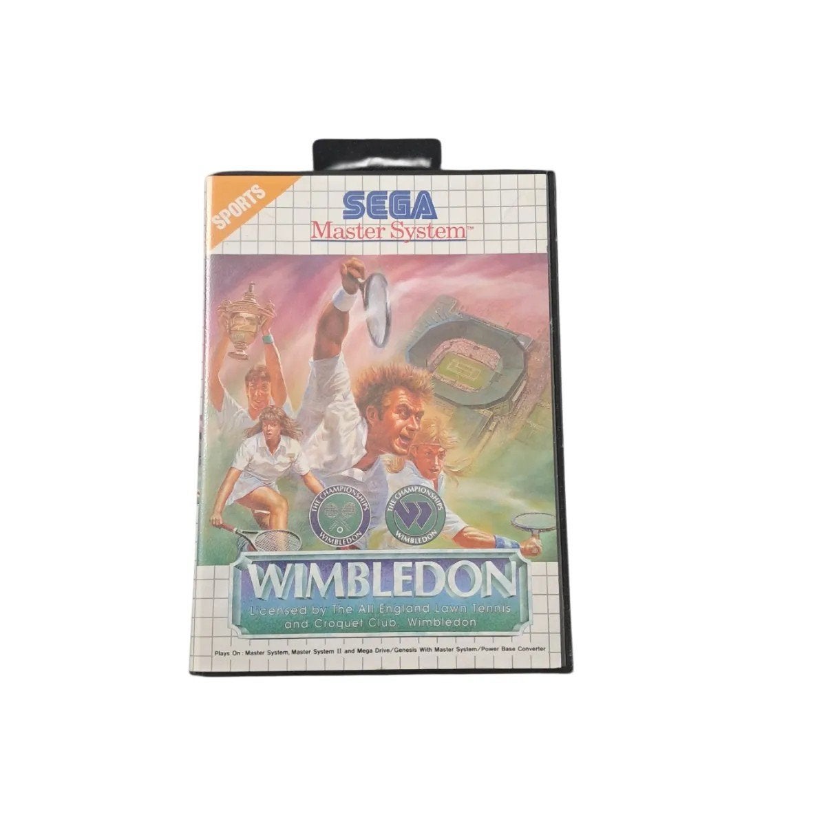 Wimbledon Sega Master System compleet met doos + handleidin, Spelcomputers en Games, Games | Sega, Gebruikt, 2 spelers, Ophalen of Verzenden