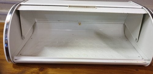 broodtrommel bewaarbox wit metaal, Huis en Inrichting, Ophalen of Verzenden, 'T Olde Gre-j, Info@toldegrej.nl, Endepoelstraat 20f Didam