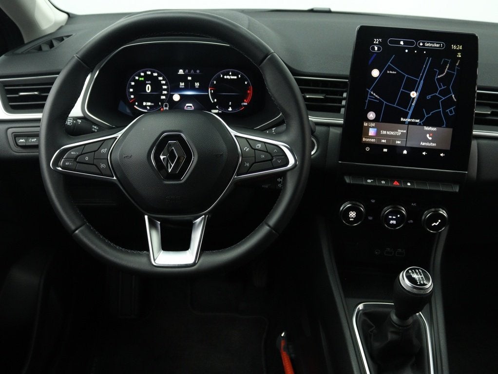 Renault Captur 1.0 TCe 90 techno | Camera | Navigatie | Crui, Auto's, Voorwielaandrijving, Stof, Gebruikt, Zwart