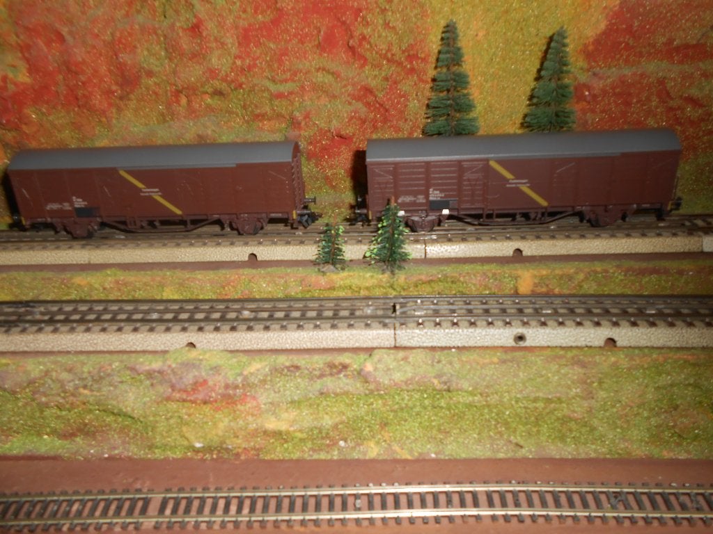 Märklin 4831 2x gesloten goederenwagon OBB Oostenrijk, Wisselstroom, Treinset, Nieuw, Ophalen of Verzenden