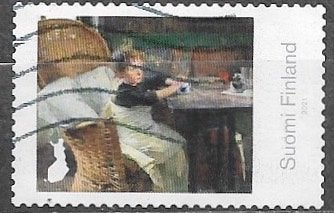 FINLAND € 1,85 zegel Meesterwerken v/d Finse Kunst (I) 2021, Verzenden, Finland, Gestempeld