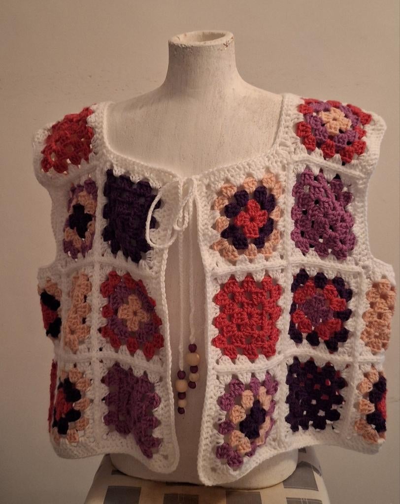 Granny squares gilet, Ophalen of Verzenden, Nieuw, Haken, Overige typen