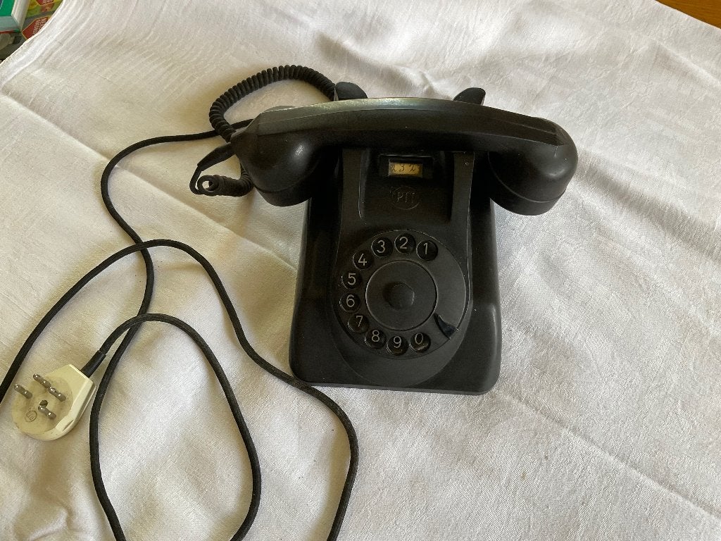Telefoon bakeliet zwart, Ophalen, Niet werkend, Bakeliet