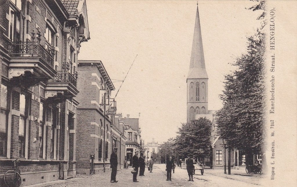 Hengelo, Enschede, 1900., Verzenden, Voor 1920, Ongelopen, Overijssel