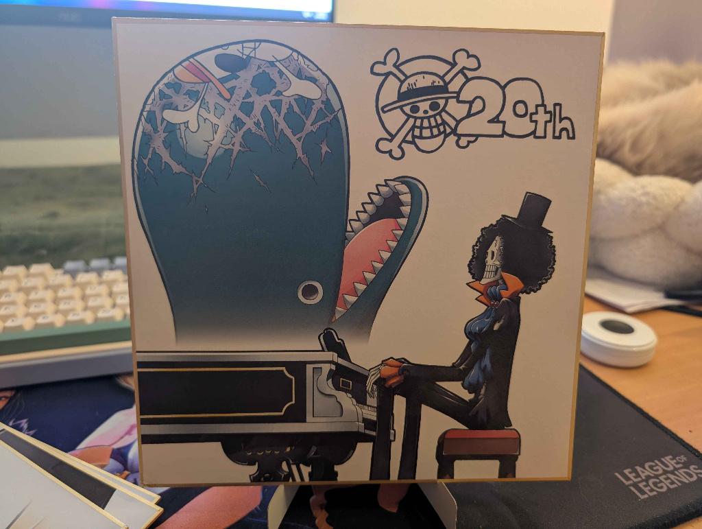 Laboon & Brook shikishi one piece, Minder dan 50 cm, Ophalen of Verzenden, Zo goed als nieuw, Schilderij