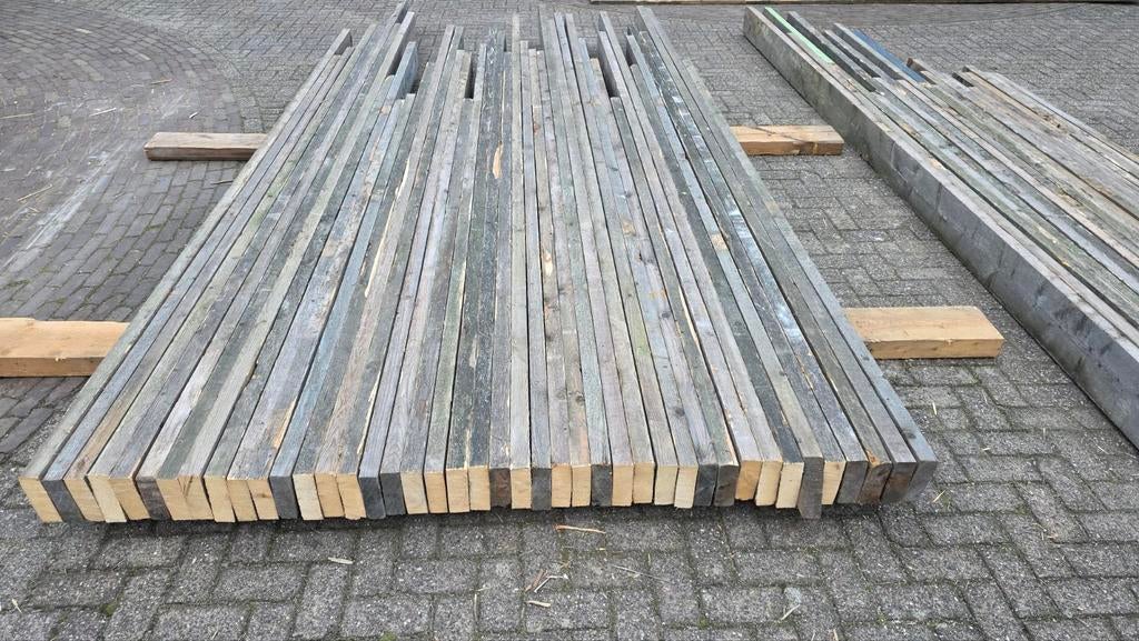 Partij balken 15x5cm, Doe-het-zelf en Verbouw, Hout en Planken, Ophalen, Gebruikt, Balk, Vuren