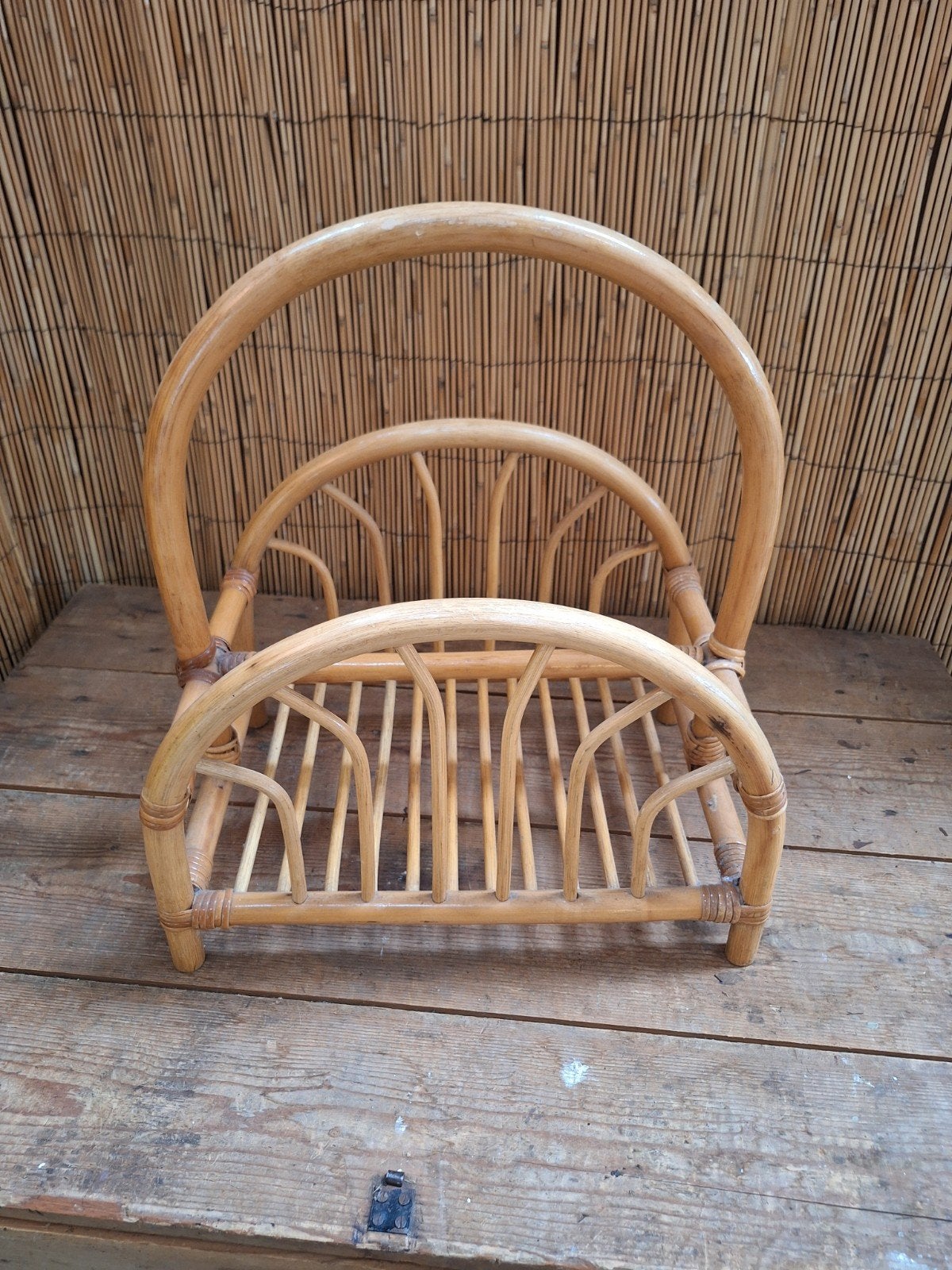 rotan magazine houder, Ophalen of Verzenden, Zo goed als nieuw