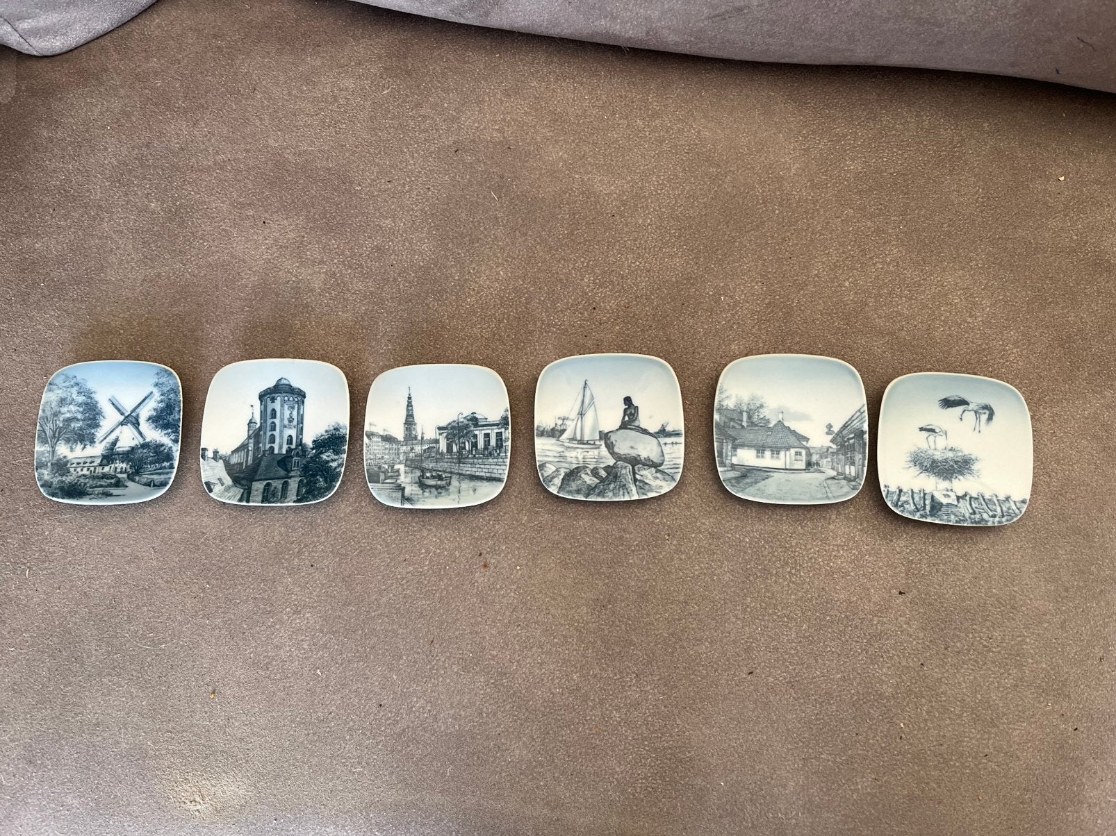 Kleine (delfts) blauwe bordjes, Antiek en Kunst, Ophalen of Verzenden