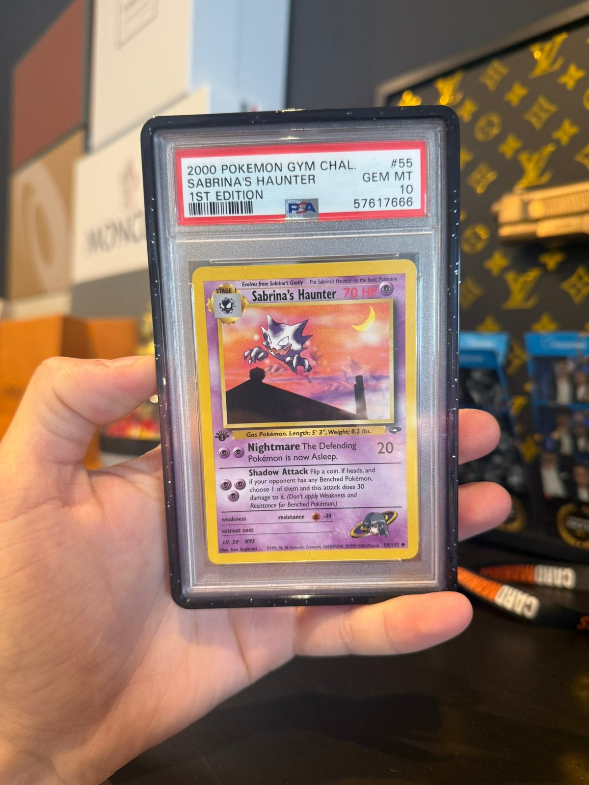 Sabrina’s Haunter 1st Edition PSA 10, Ophalen, Nieuw, Losse kaart, Foil