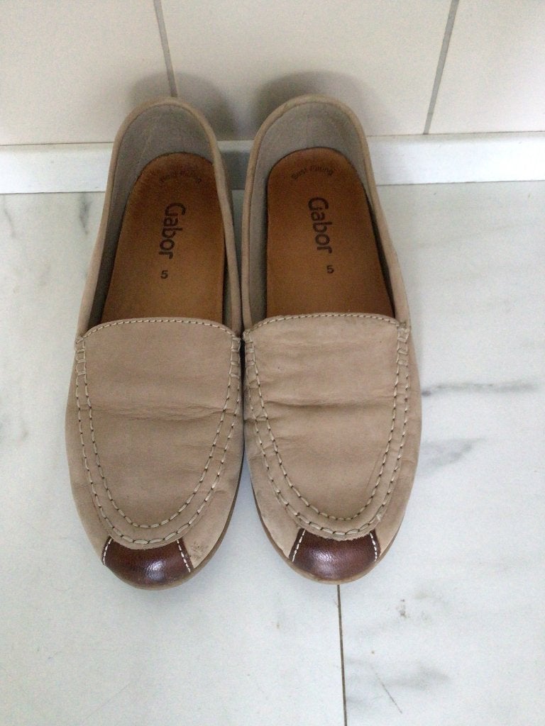 Dames Schoenen Gabor 38 Beige instapper, Ophalen of Verzenden, Gedragen, Beige, Instappers