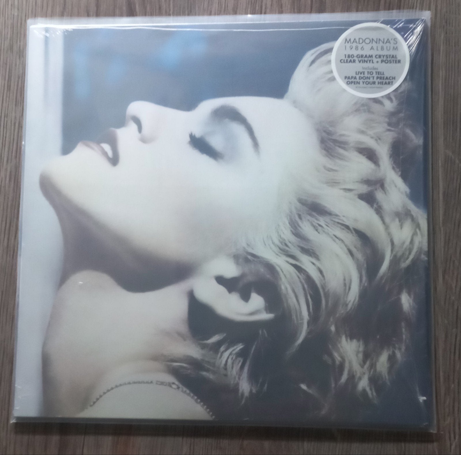Madonna true blue clear vinyl, Ophalen of Verzenden, Nieuw in verpakking, Poprock