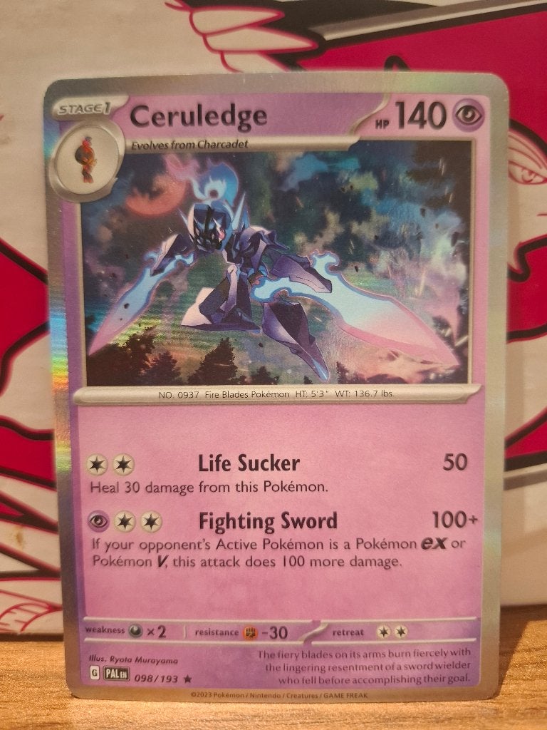 Pokemon Ceruledge PAL 098/193 holo, Ophalen of Verzenden, Nieuw, Losse kaart