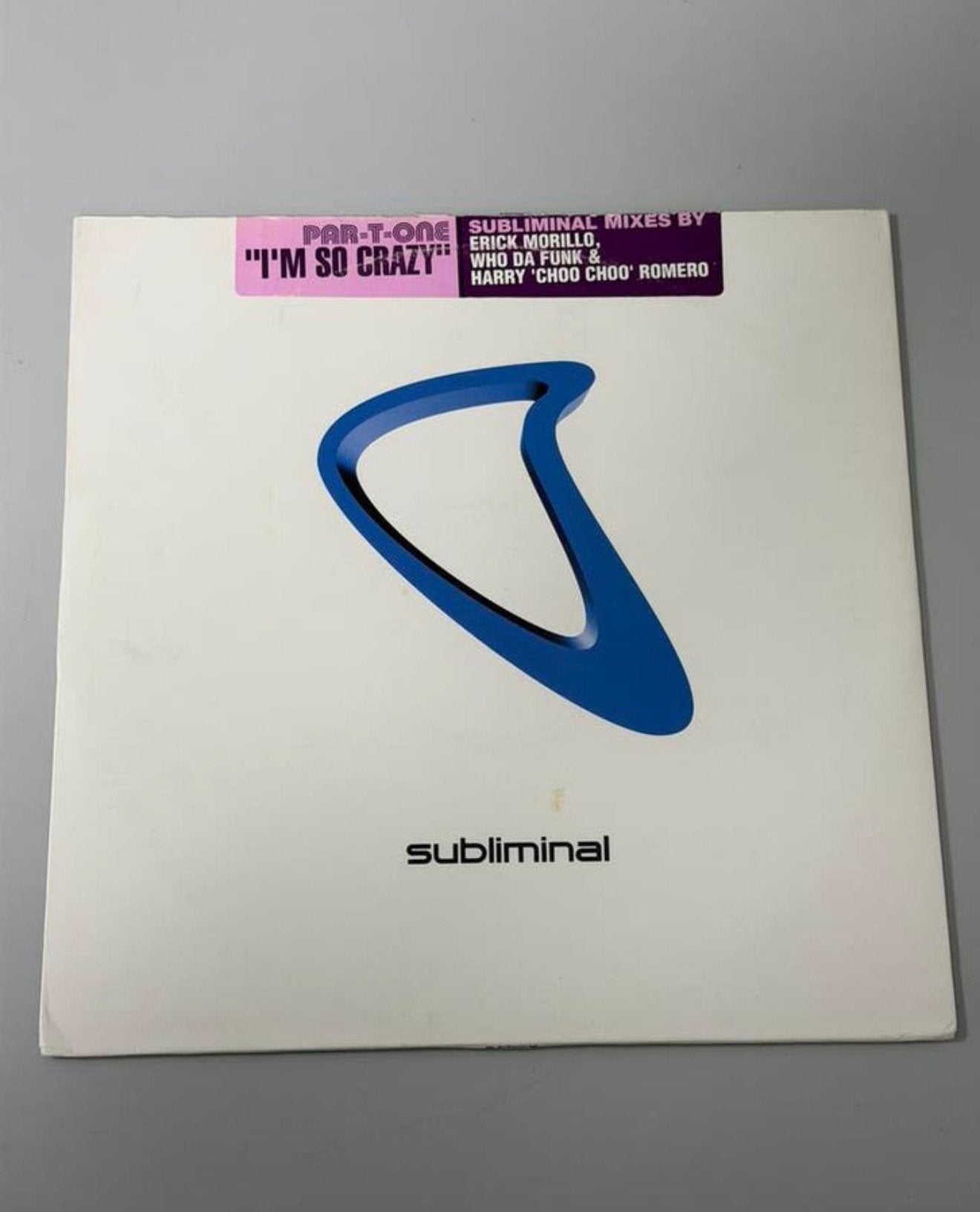 Par-T-One I’m So Crazy 12” House Vinyl Subliminal electronic, Ophalen of Verzenden, Zo goed als nieuw, 12 inch
