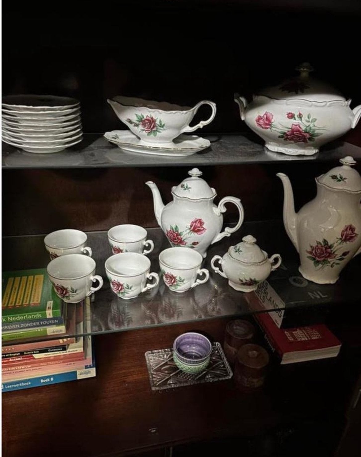 Vintage Duits Porseleinen thee en koffie Servies compleet, Antiek en Kunst, Ophalen of Verzenden